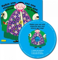 Cover image for Old Lady Who Swallowed a Fly (Spanish edition) 8x8 with CD